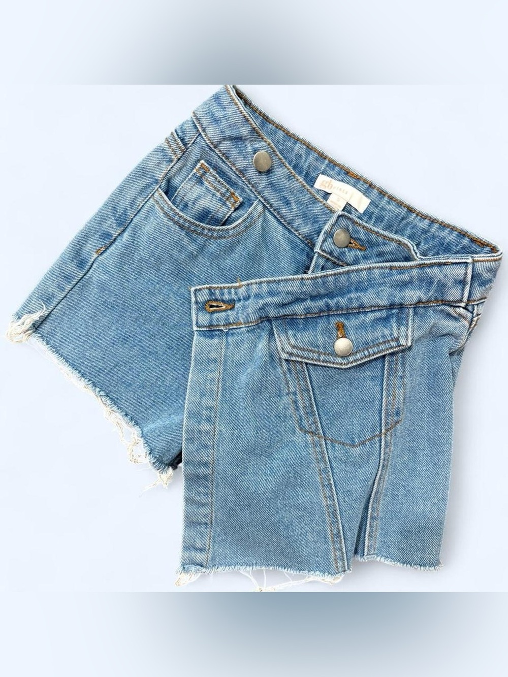 GB girls Light Blue Denim Skort - Casual Cut